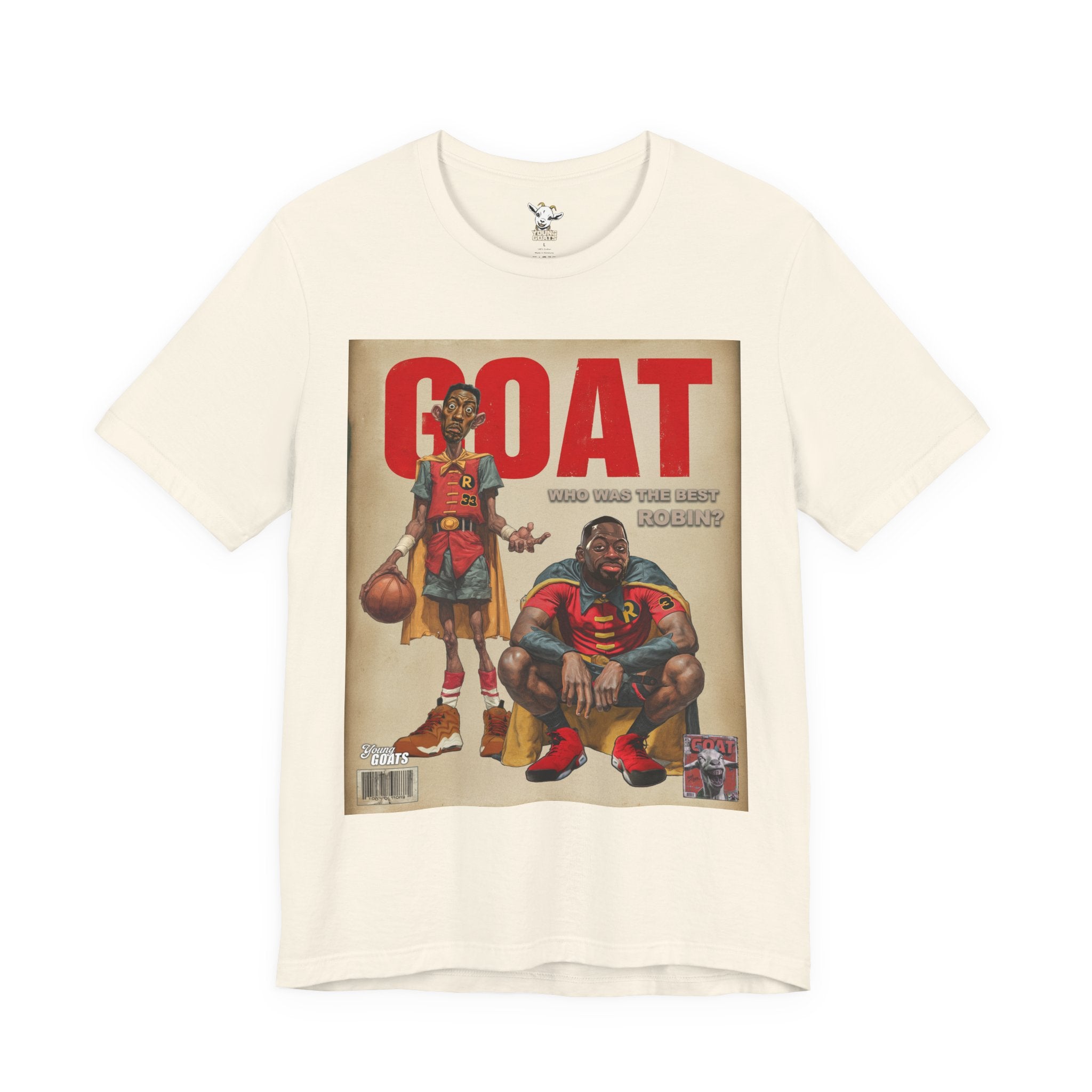 GOAT Basketball Magazine Tee — Retro Sports Comic Design