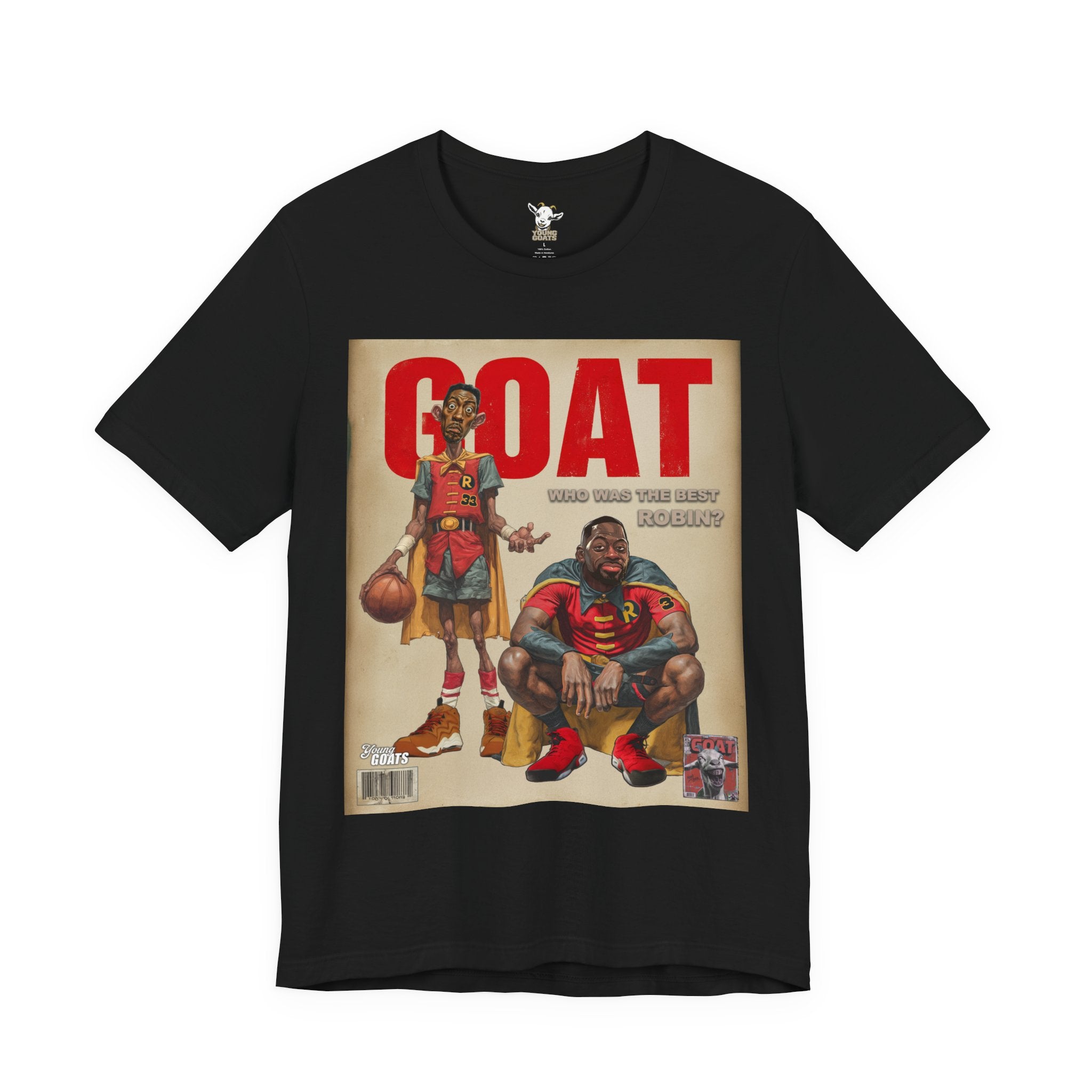 GOAT Basketball Magazine Tee — Retro Sports Comic Design