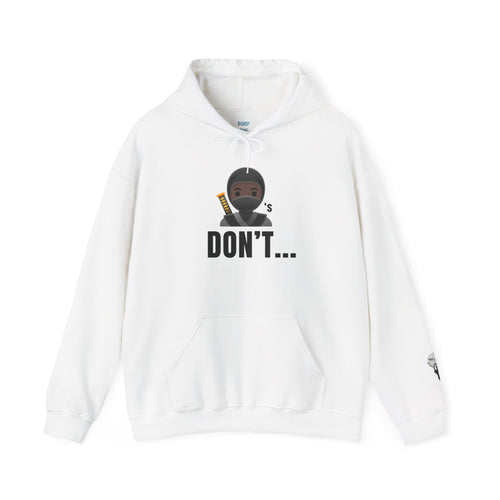 Don't... Ninja Graphic Hoodie — Funny Emoji Ninja Sweatshirt