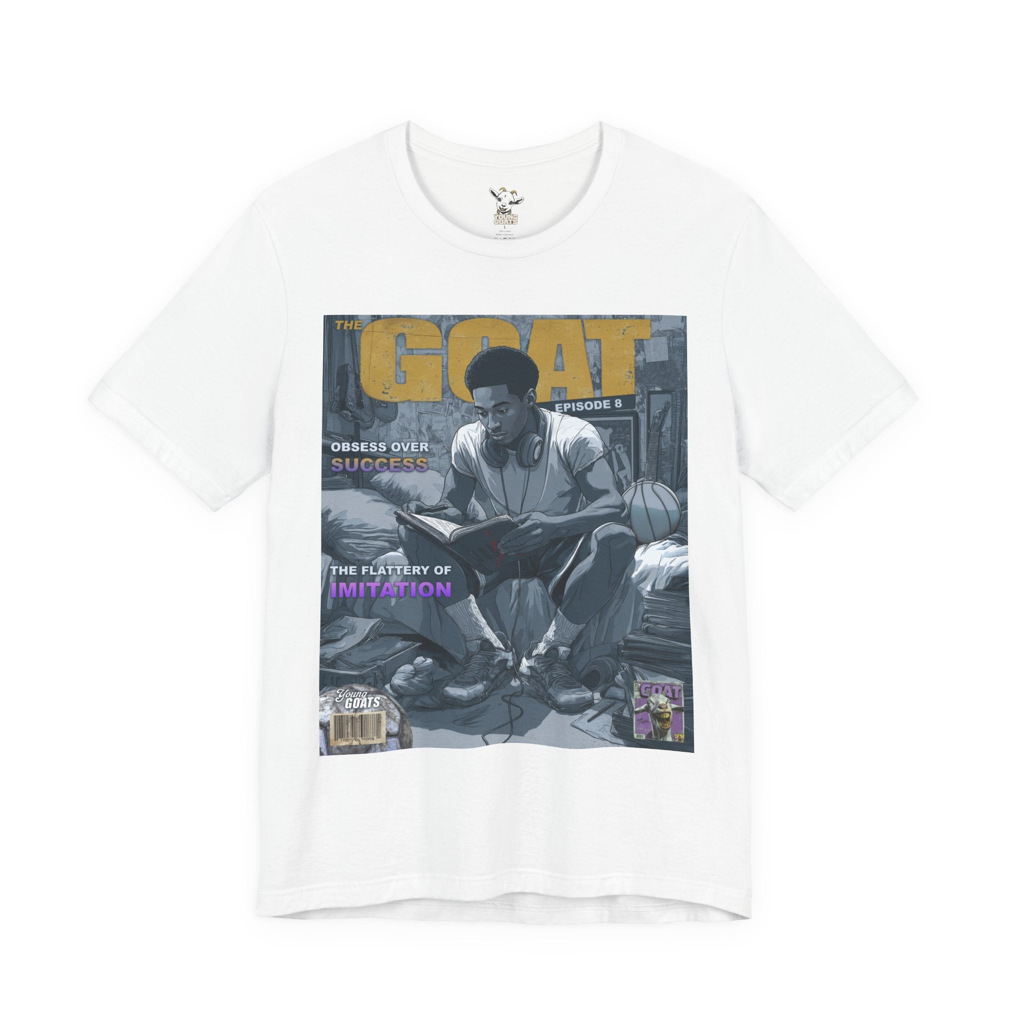 GOAT Magazine Graphic Tee — Vintage Hip-Hop Cover Design