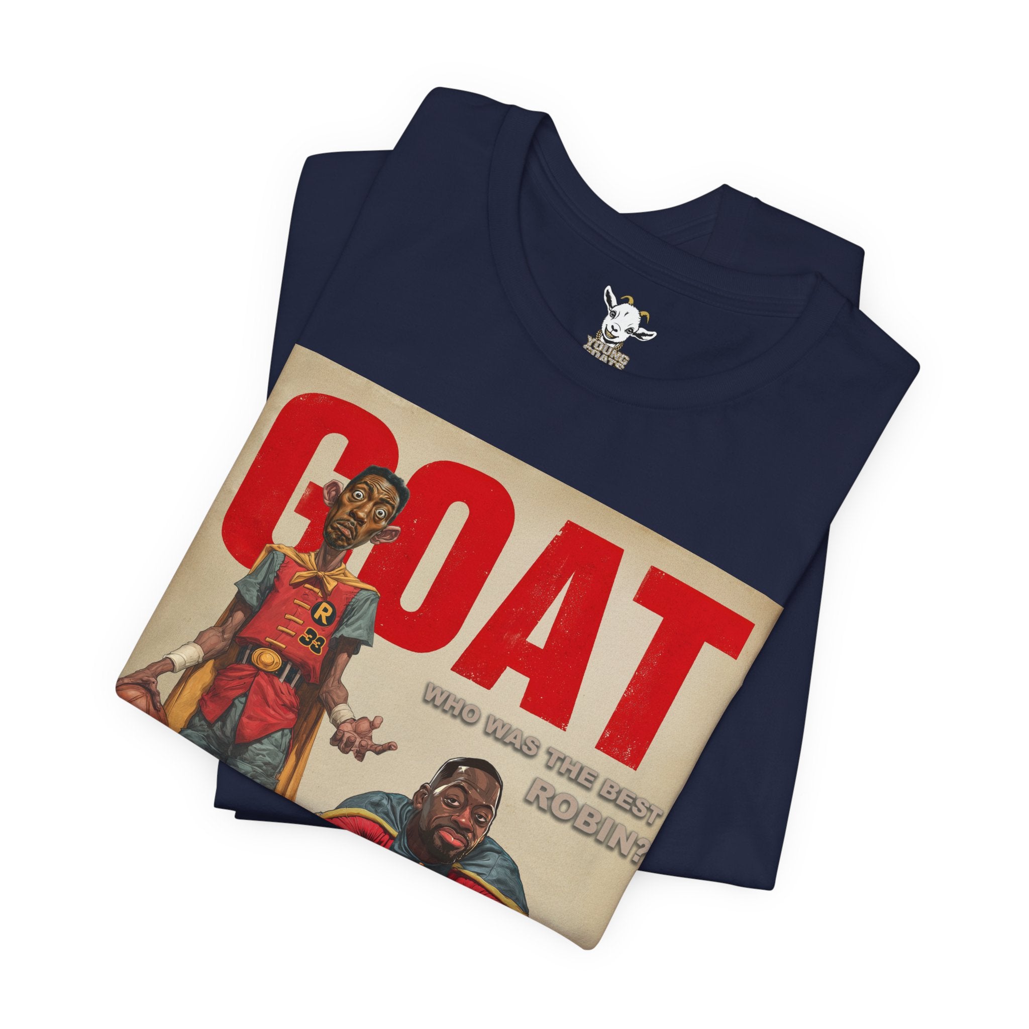 GOAT Basketball Magazine Tee — Retro Sports Comic Design