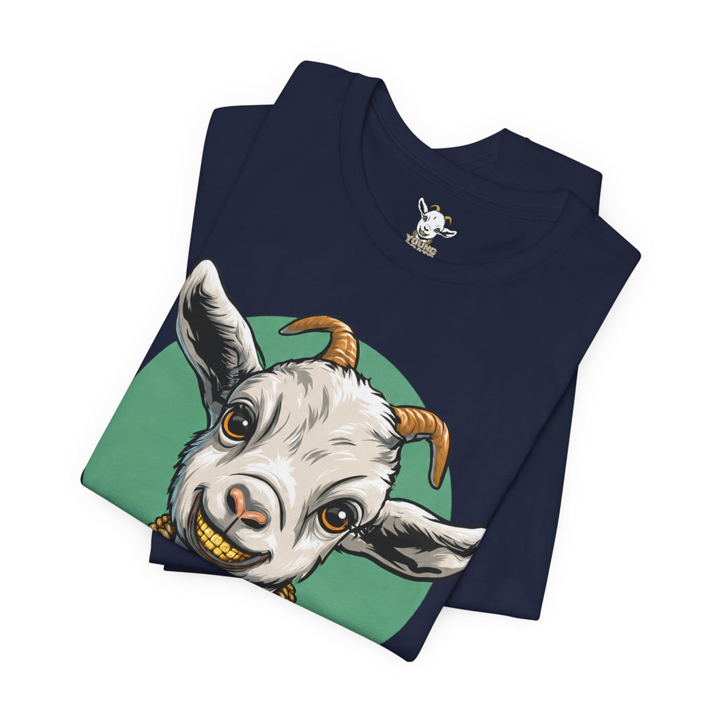 Young Goats Graphic Tee — Cute Goat Illustration T-Shirt