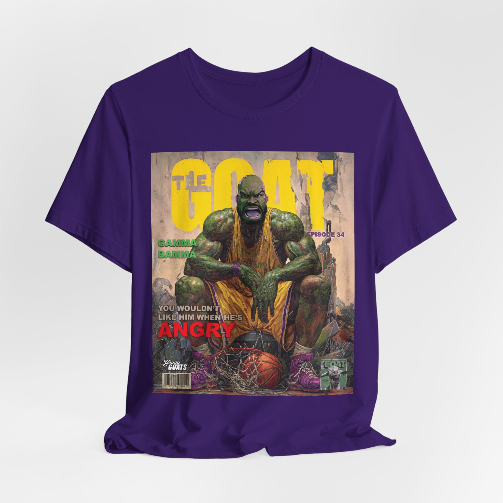 GOAT Comic Cover Tee — "You Wouldn't Like Me When I'm Angry" Graphic T-Shirt