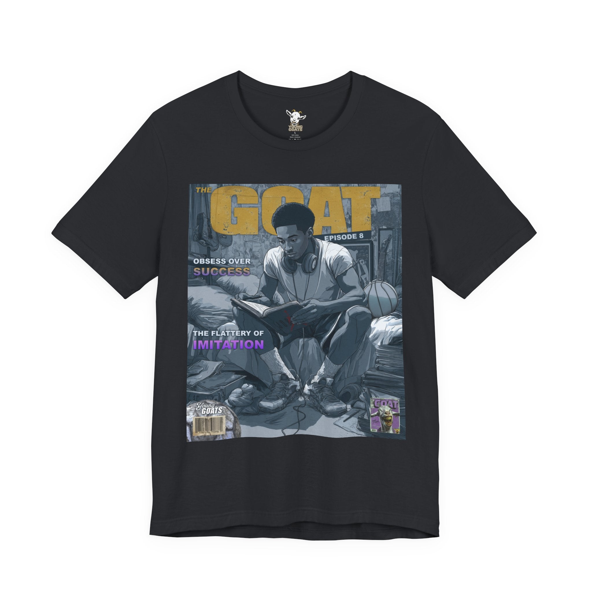GOAT Magazine Graphic Tee — Vintage Hip-Hop Cover Design