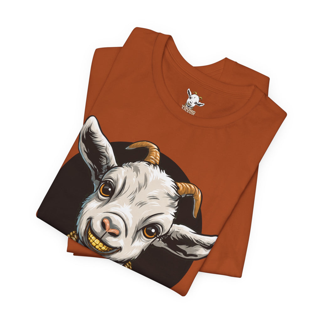Young Goats Graphic Tee — Cute Goat Illustration T-Shirt