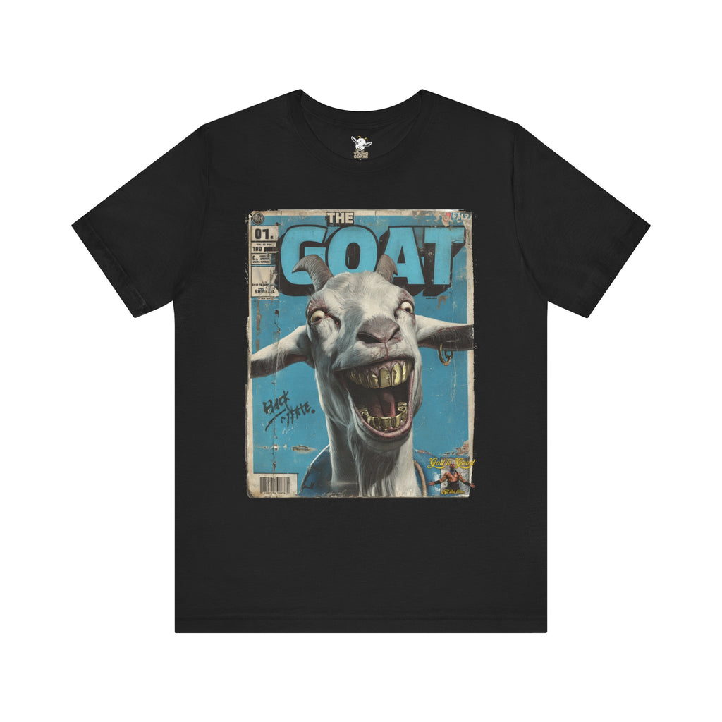 YOUNG GOATS Magazine Cover Tee — Funny Goat Graphic T-Shirt