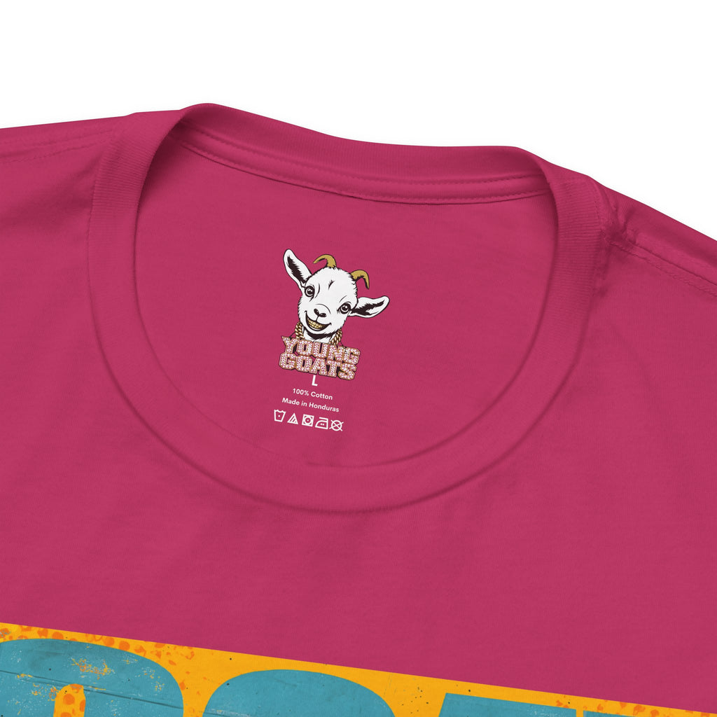 GOAT Debate Graphic Tee — Bold Sports Icon Magazine Cover Design