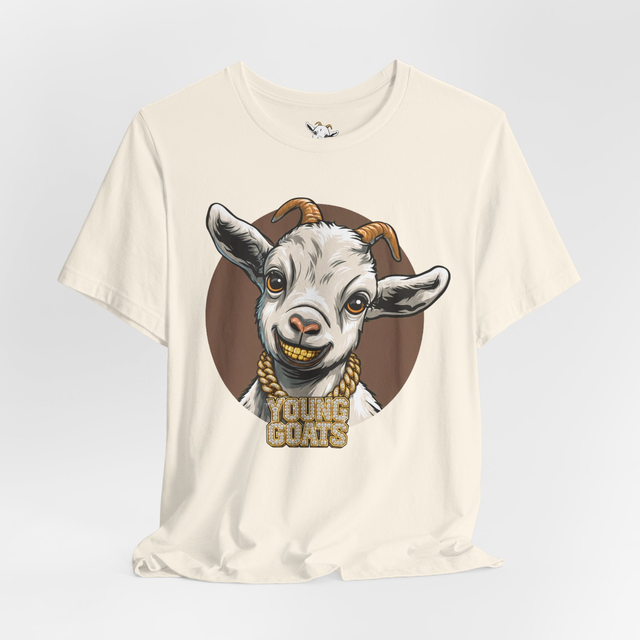 Young Goats Graphic Tee — Cute Goat Illustration T-Shirt