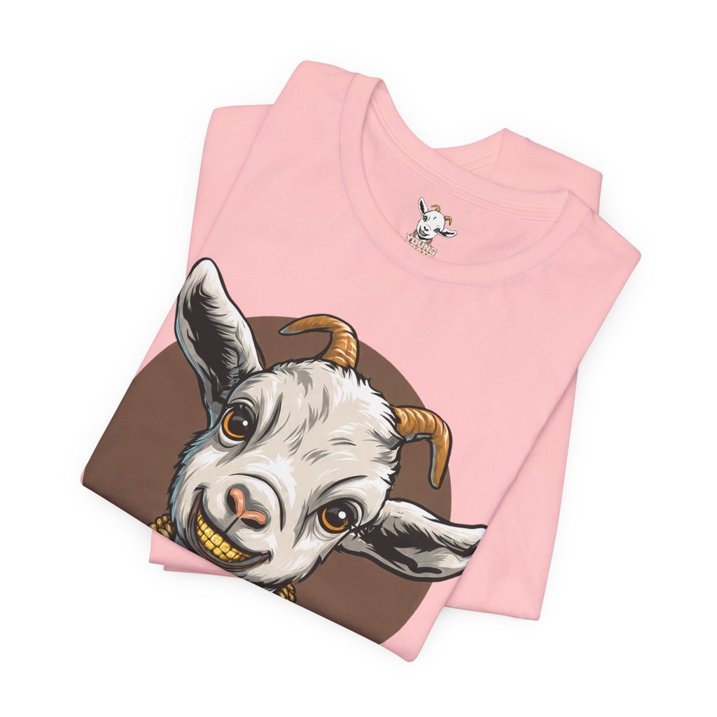 Young Goats Graphic Tee — Cute Goat Illustration T-Shirt