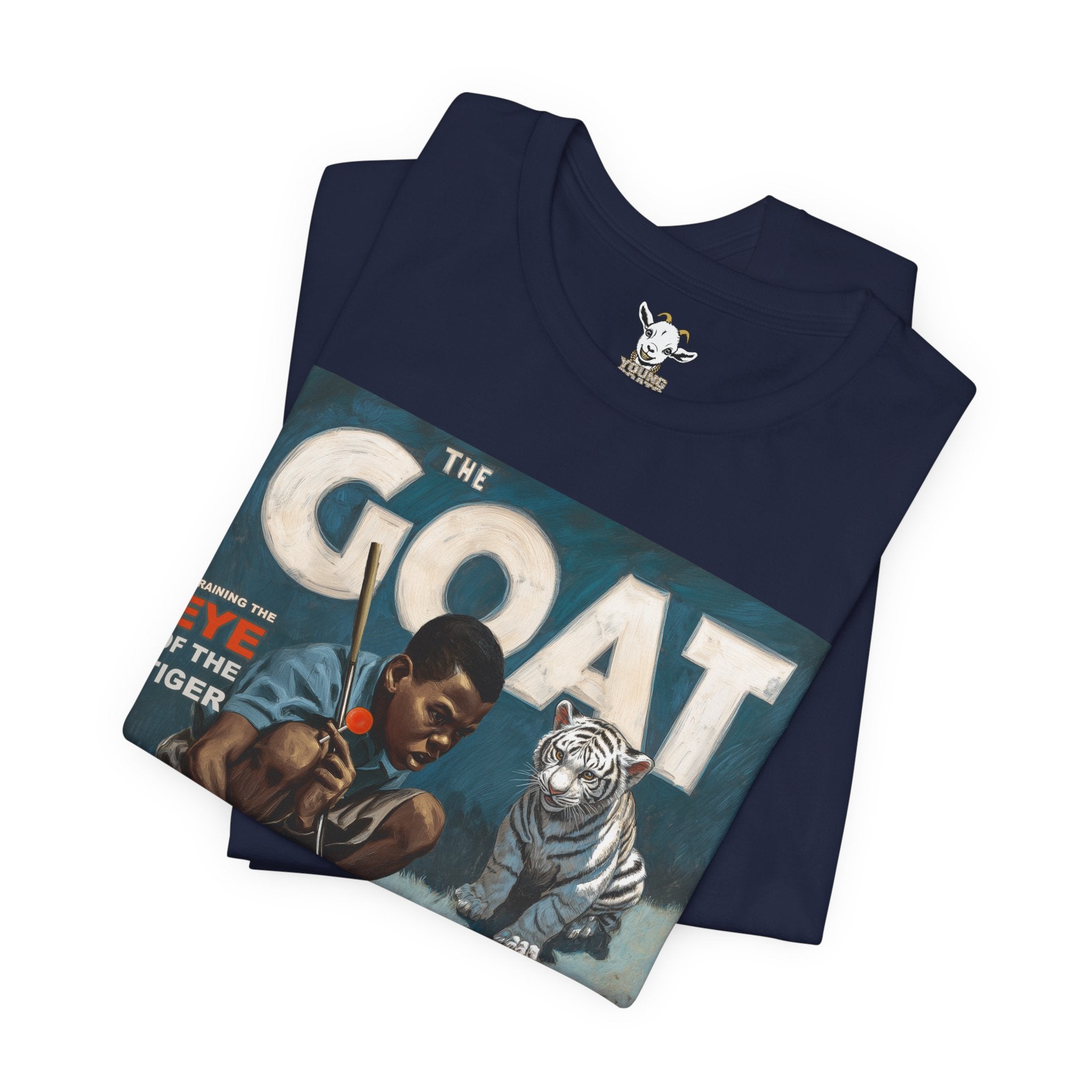 The GOAT Vintage Boxing Tee — "Eye of the Tiger" Retro Sports Graphic Shirt