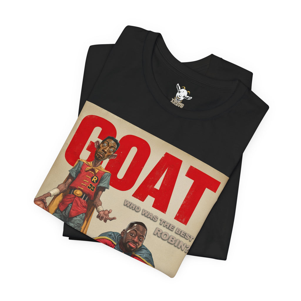GOAT Basketball Magazine Tee — Retro Sports Comic Design