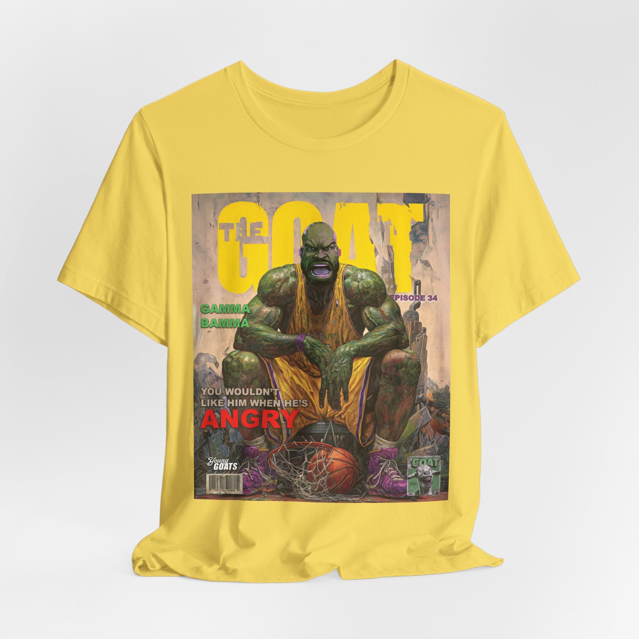 GOAT Comic Cover Tee — "You Wouldn't Like Me When I'm Angry" Graphic T-Shirt
