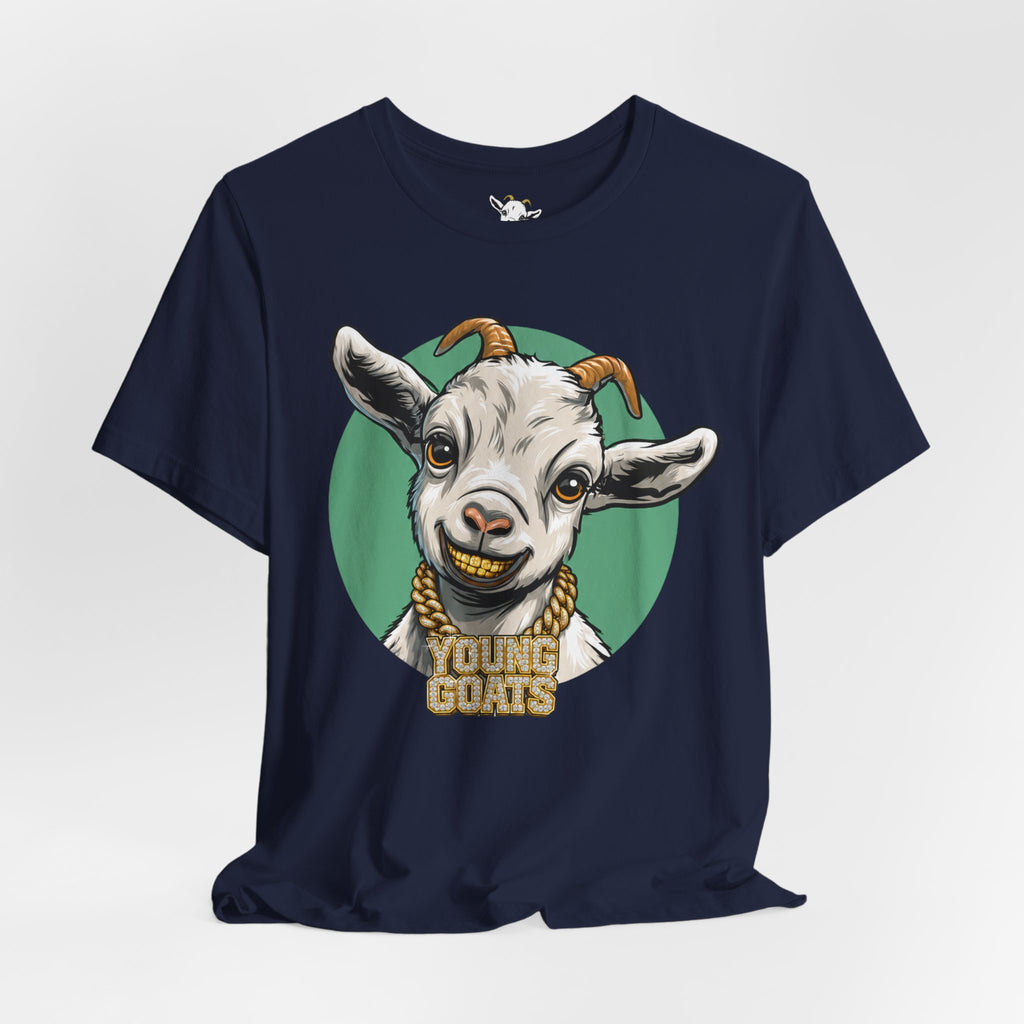 Young Goats Graphic Tee — Cute Goat Illustration T-Shirt