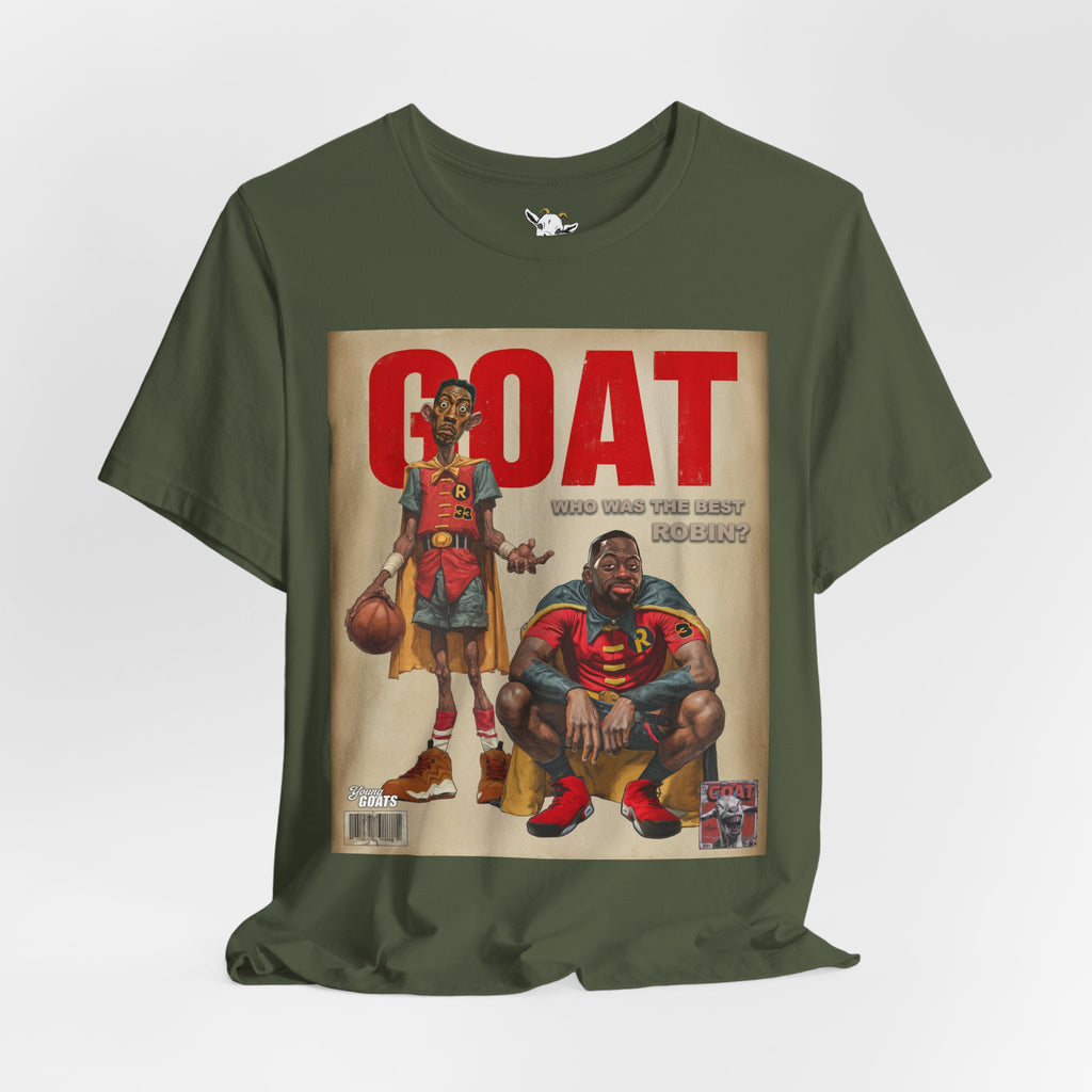 GOAT Basketball Magazine Tee — Retro Sports Comic Design