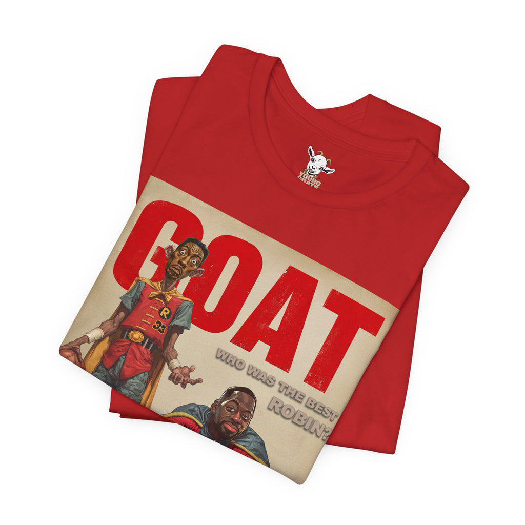 GOAT Basketball Magazine Tee — Retro Sports Comic Design