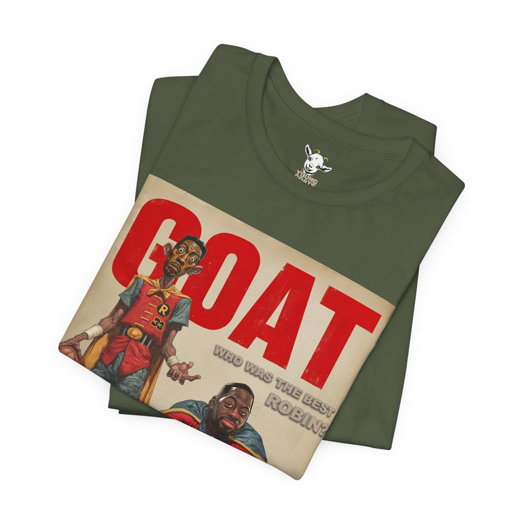GOAT Basketball Magazine Tee — Retro Sports Comic Design