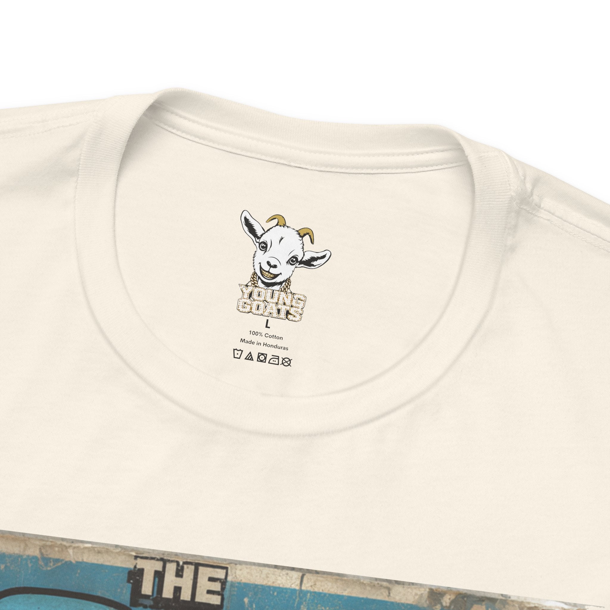YOUNG GOATS Magazine Cover Tee — Funny Goat Graphic T-Shirt