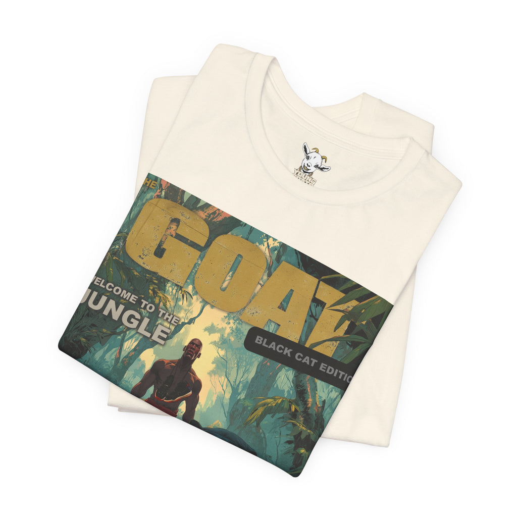 GOAT Jungle Cover T-Shirt — Black Panther & Warrior Graphic Tee