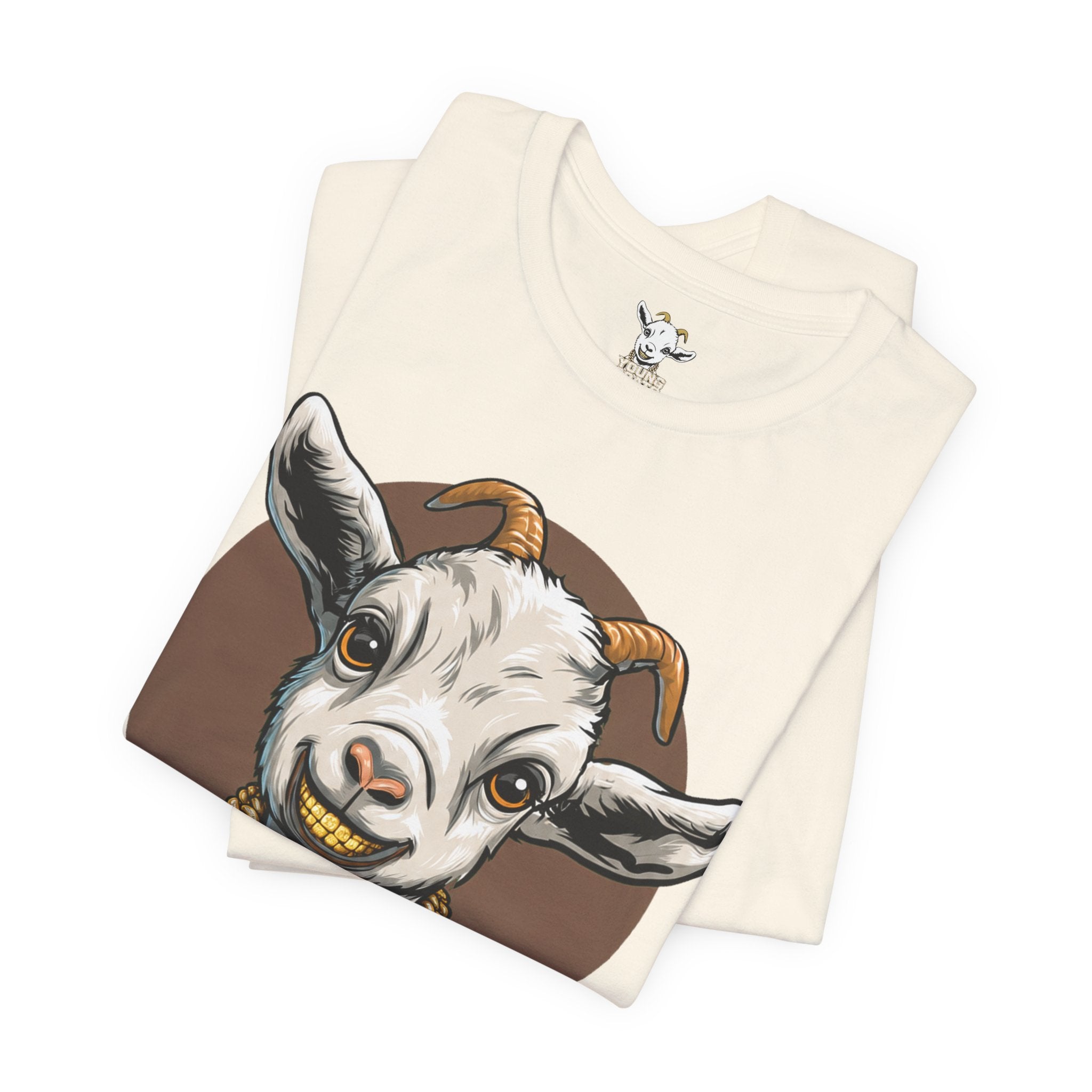 Young Goats Graphic Tee — Cute Goat Illustration T-Shirt