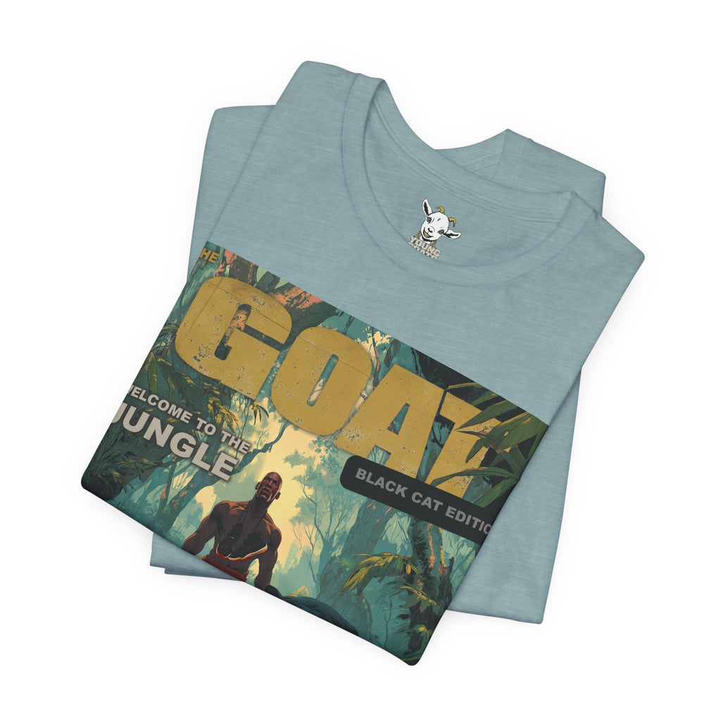 GOAT Jungle Cover T-Shirt — Black Panther & Warrior Graphic Tee