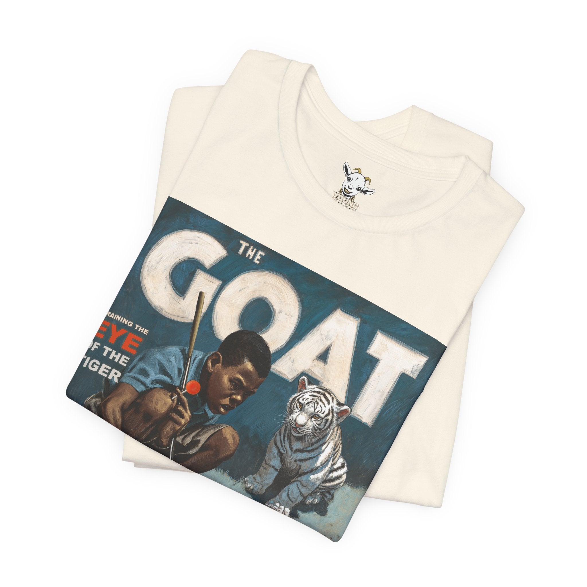 The GOAT Vintage Boxing Tee — "Eye of the Tiger" Retro Sports Graphic Shirt