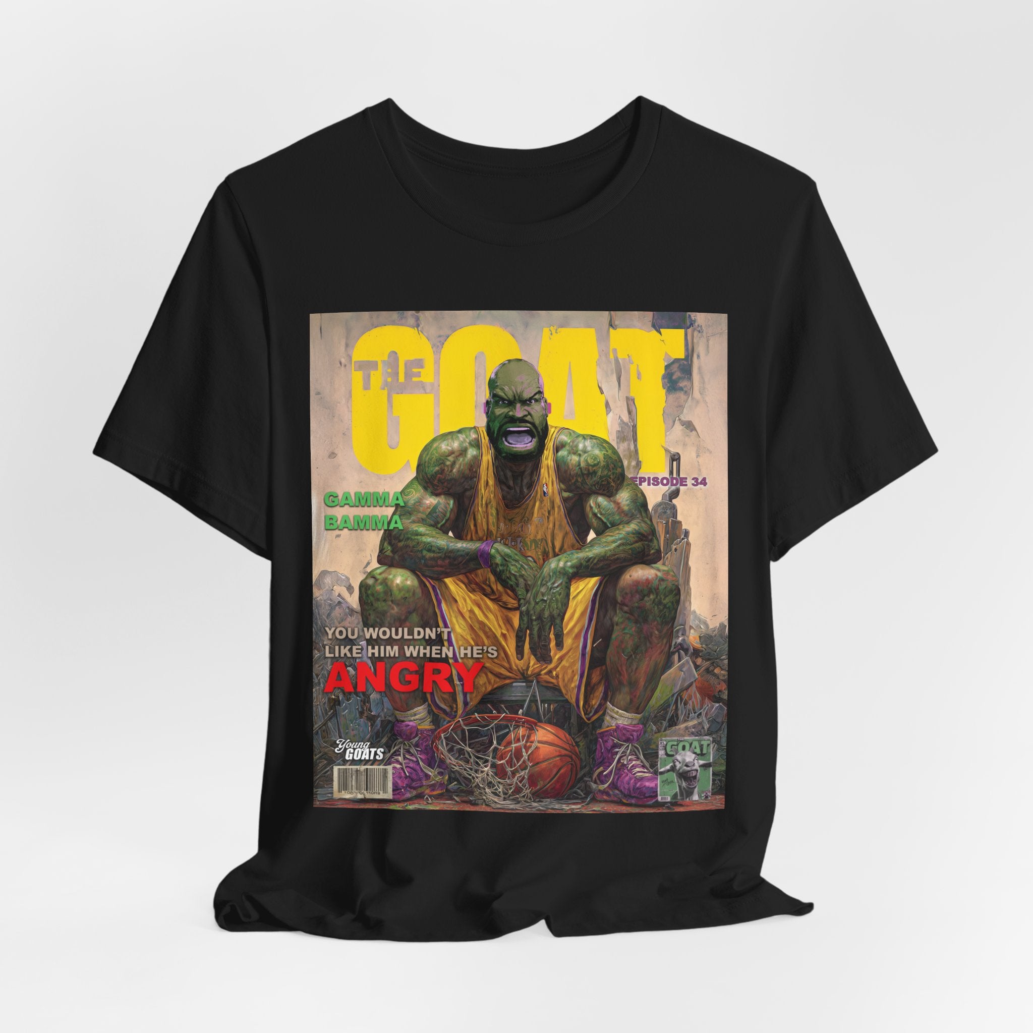 GOAT Comic Cover Tee — "You Wouldn't Like Me When I'm Angry" Graphic T-Shirt