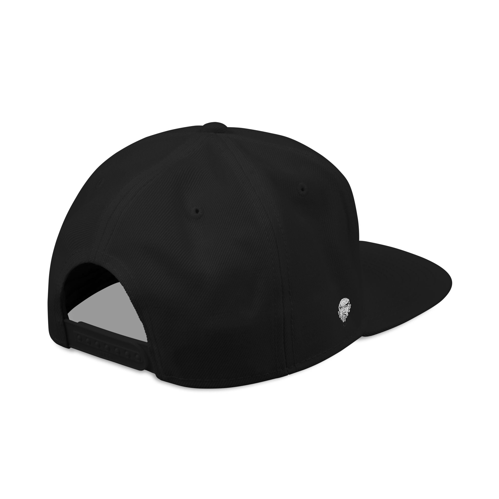 Embroidered 'RM' Snapback Hat — Flat Brim Streetwear Cap