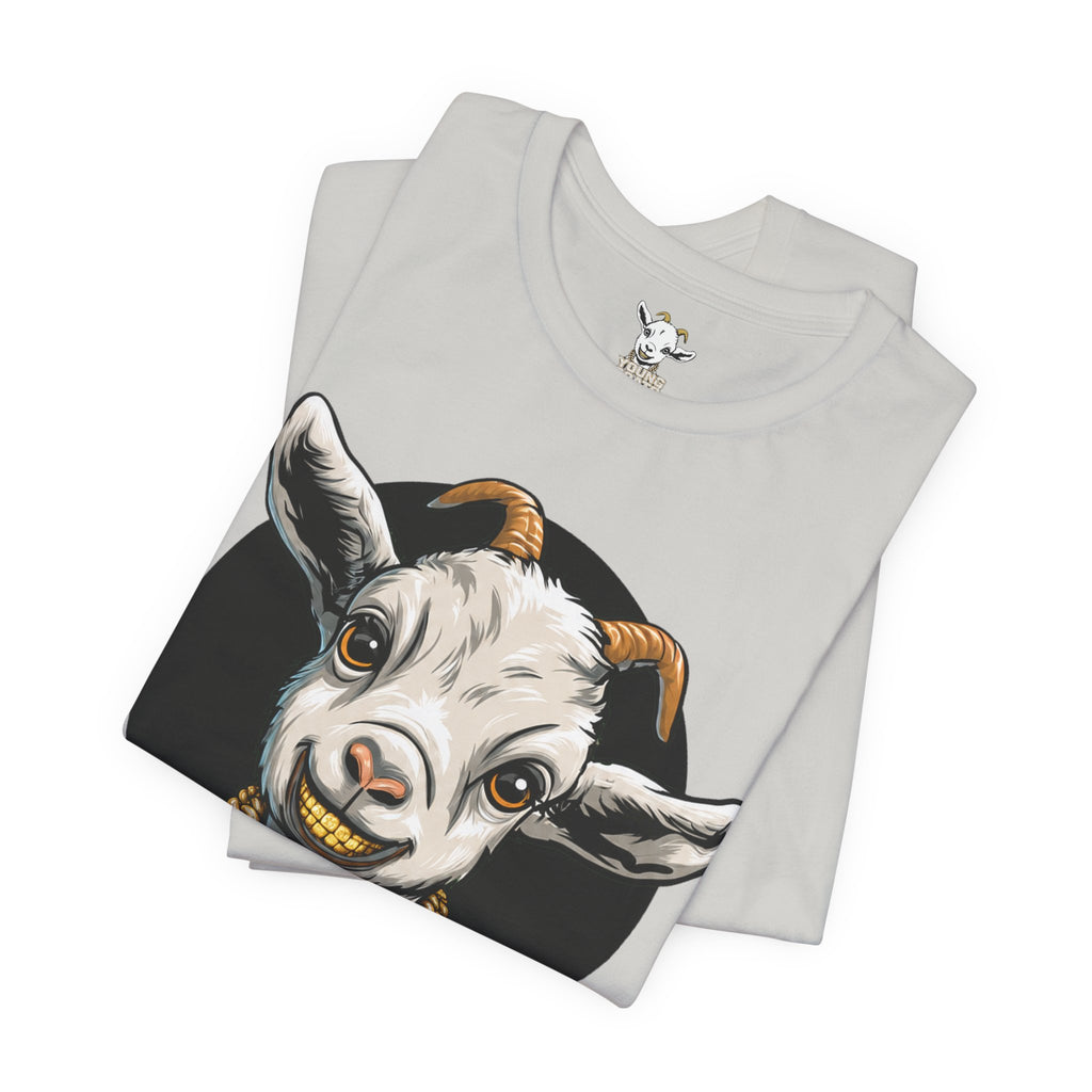 Young Goats Graphic Tee — Cute Goat Illustration T-Shirt