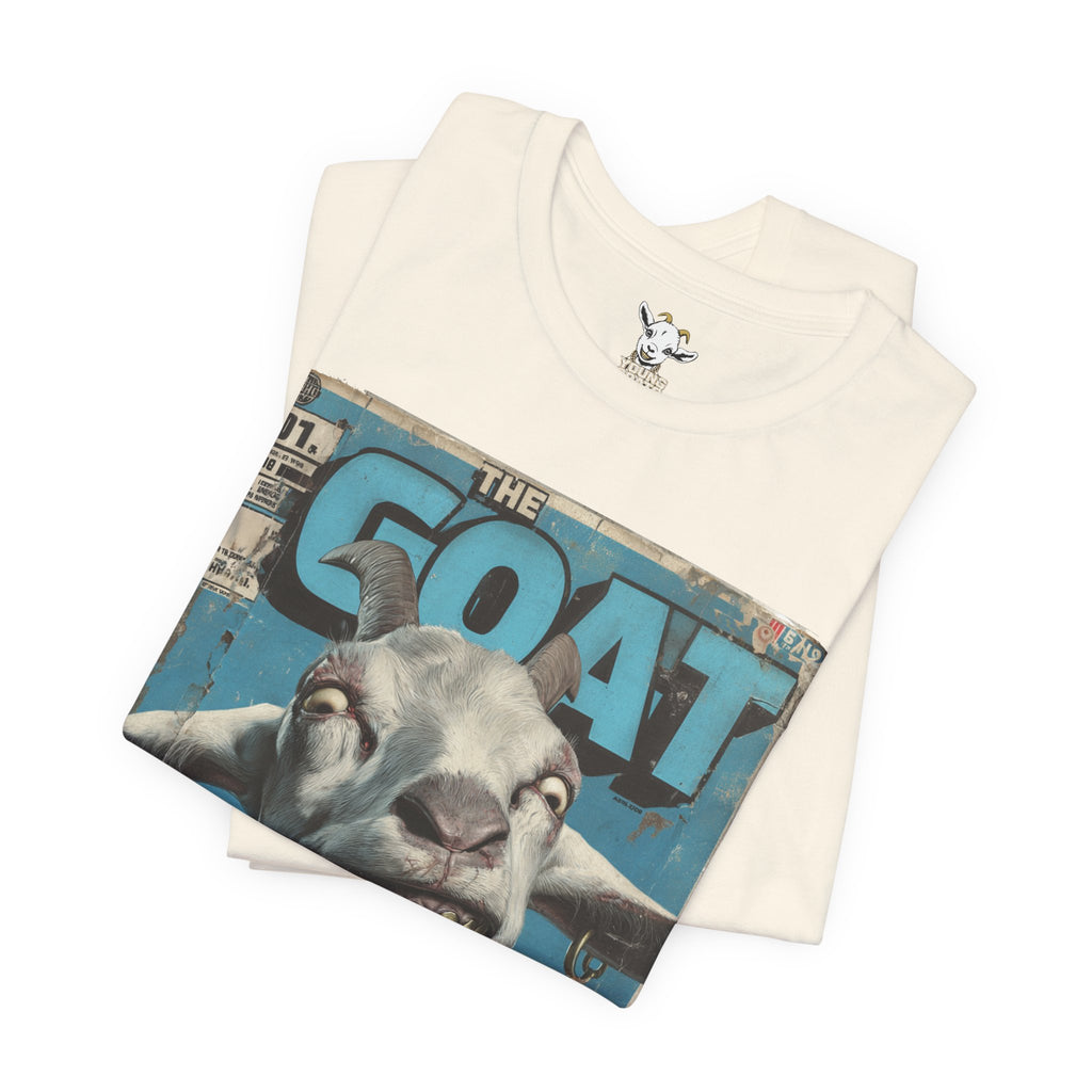 YOUNG GOATS Magazine Cover Tee — Funny Goat Graphic T-Shirt