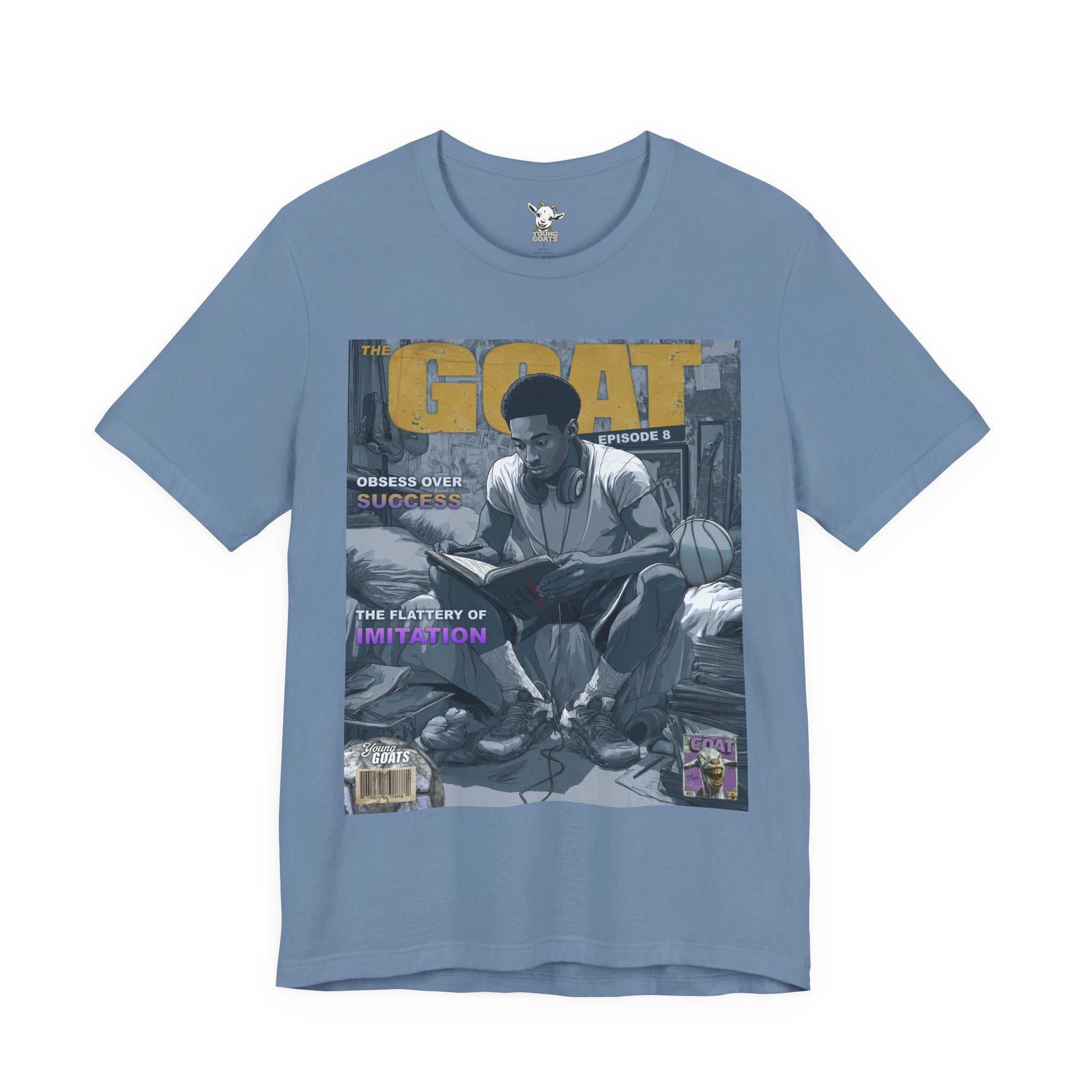 GOAT Magazine Graphic Tee — Vintage Hip-Hop Cover Design