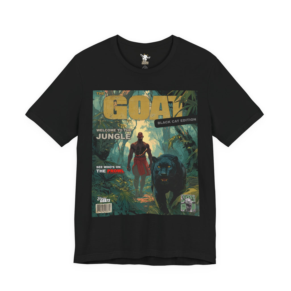 GOAT Jungle Cover T-Shirt — Black Panther & Warrior Graphic Tee