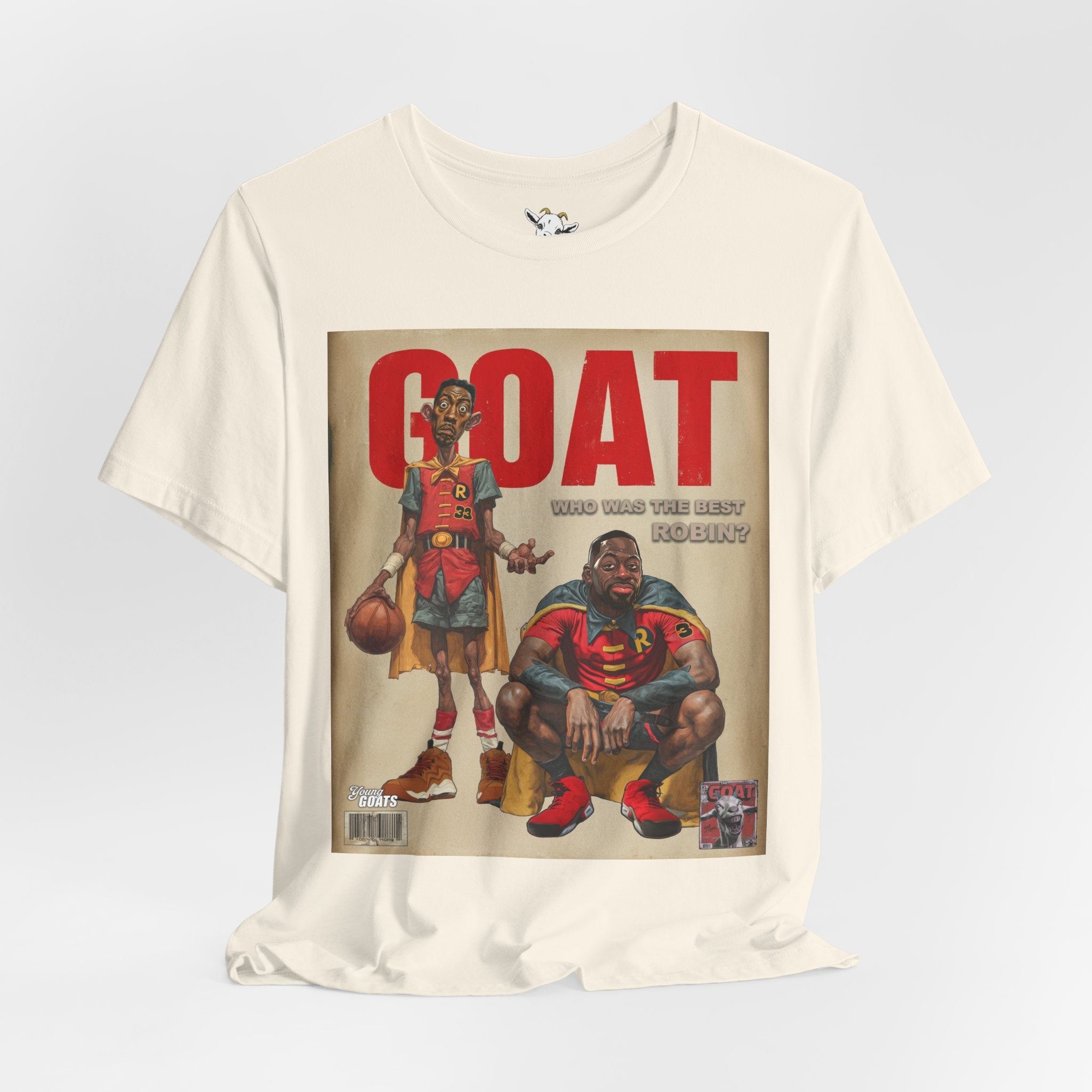 GOAT Basketball Magazine Tee — Retro Sports Comic Design