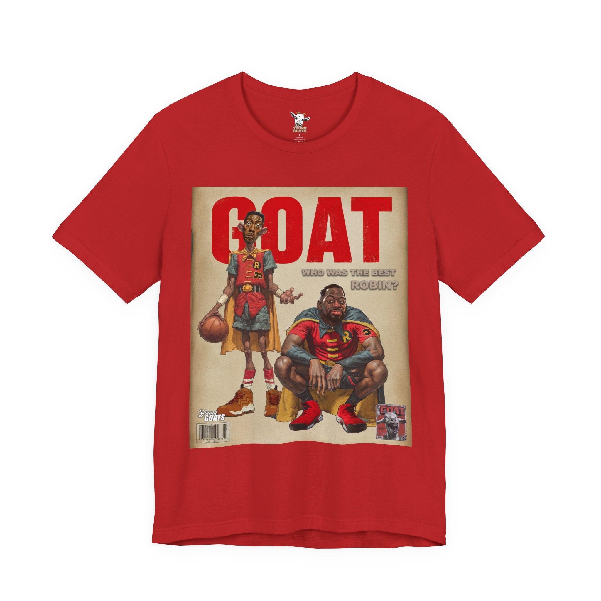 GOAT Basketball Magazine Tee — Retro Sports Comic Design