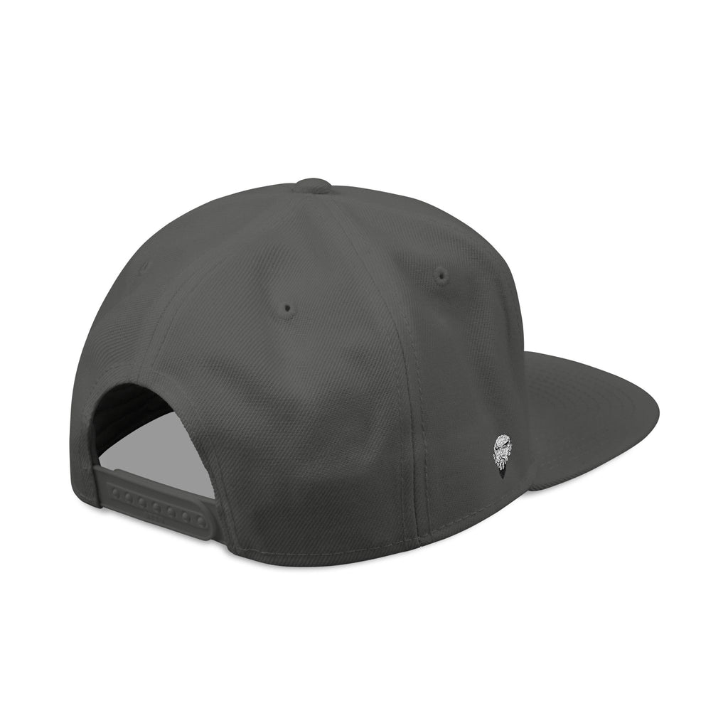 Embroidered 'RM' Snapback Hat — Flat Brim Streetwear Cap
