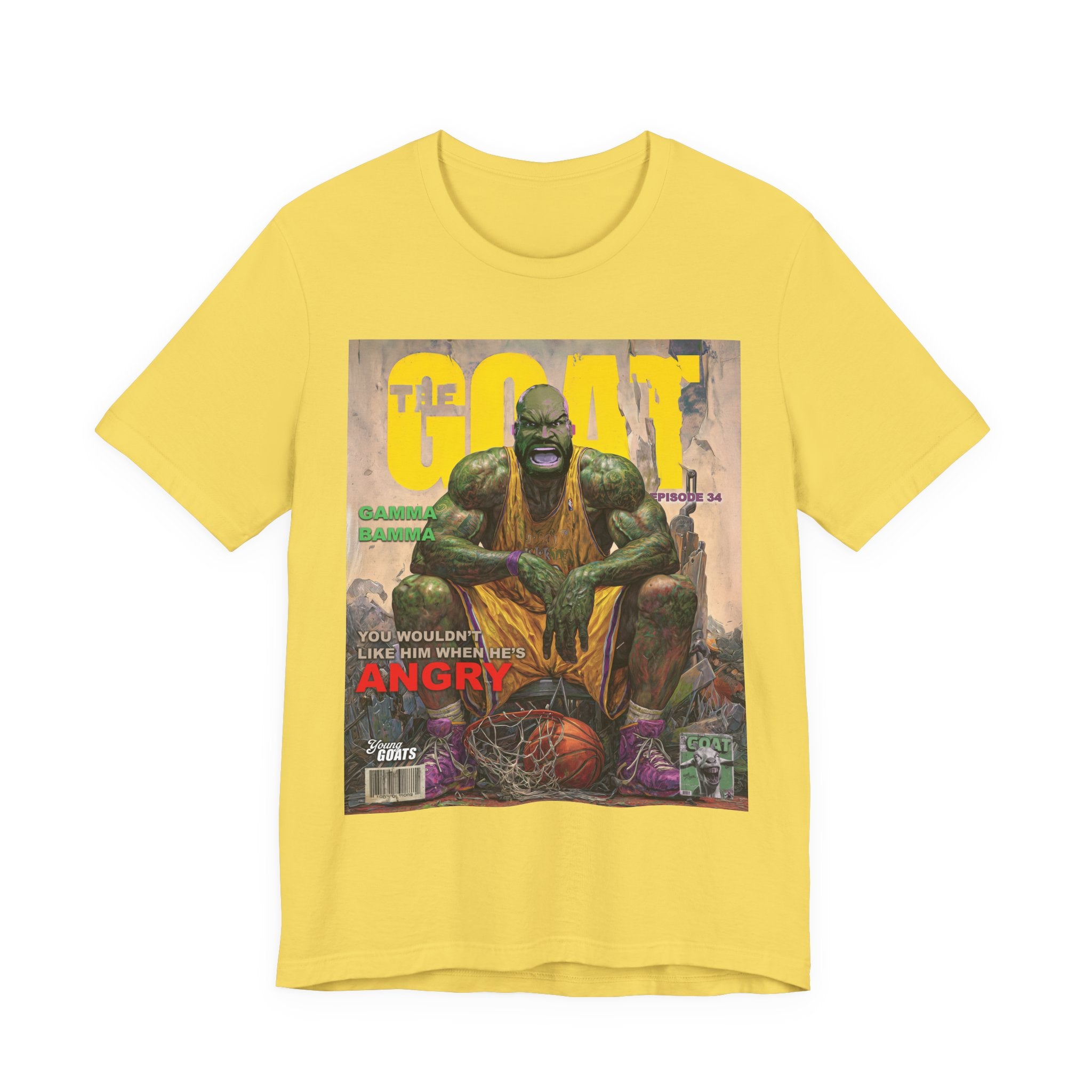 GOAT Comic Cover Tee — "You Wouldn't Like Me When I'm Angry" Graphic T-Shirt