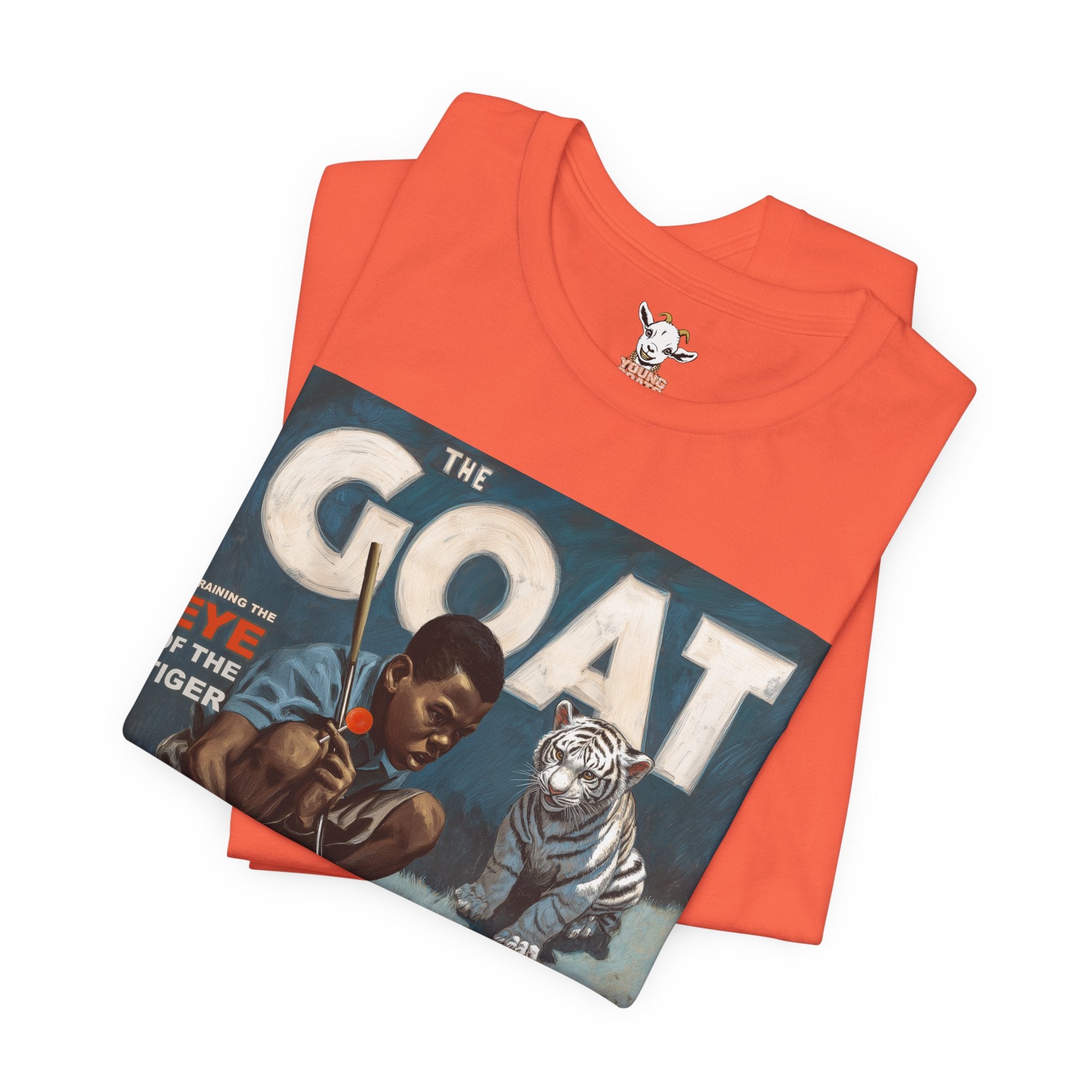 The GOAT Vintage Boxing Tee — "Eye of the Tiger" Retro Sports Graphic Shirt