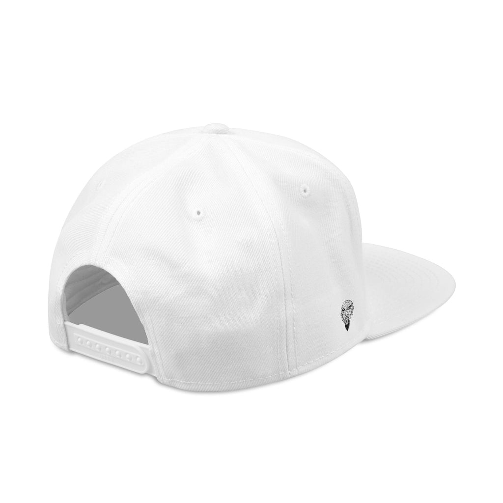 Embroidered 'RM' Snapback Hat — Flat Brim Streetwear Cap