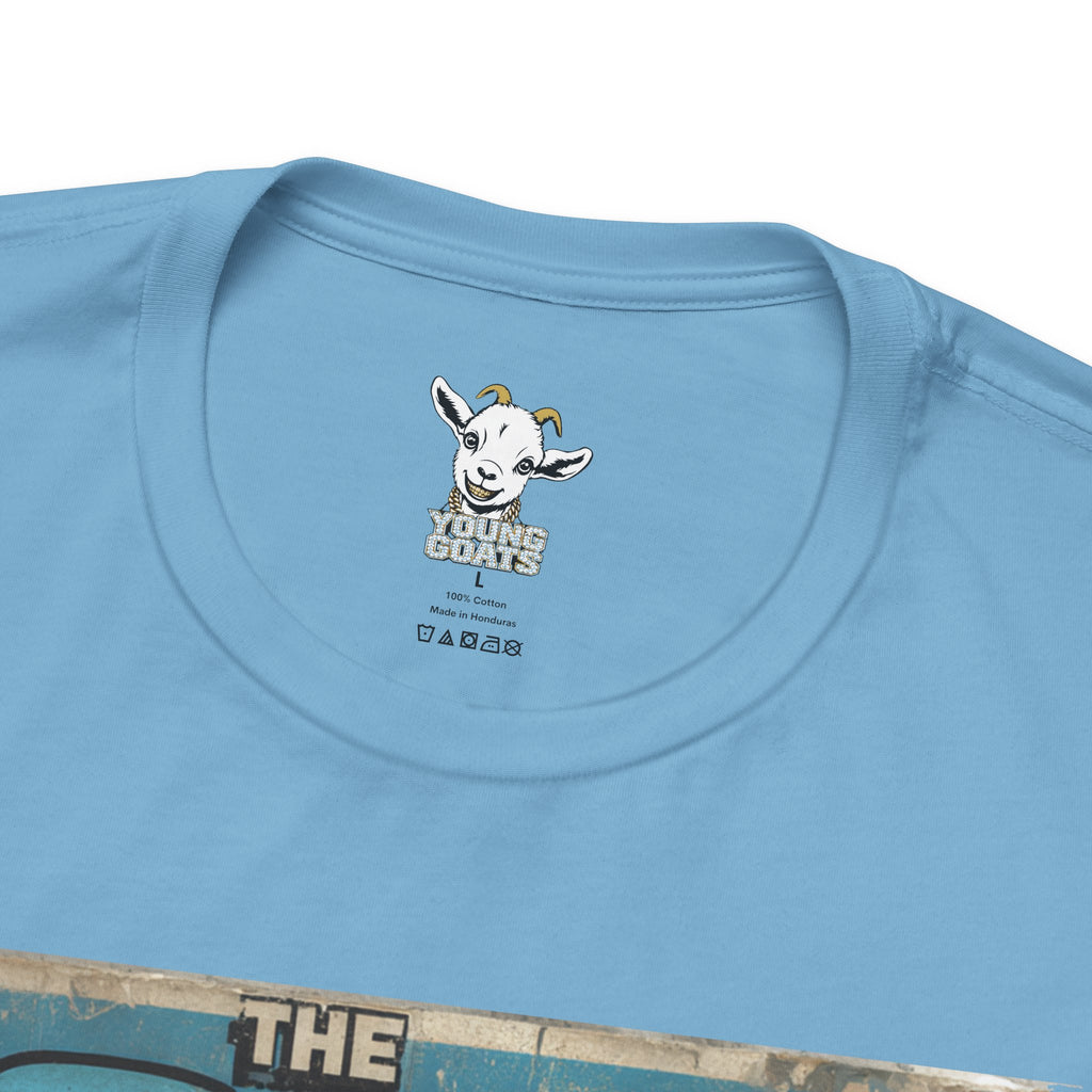 YOUNG GOATS Magazine Cover Tee — Funny Goat Graphic T-Shirt
