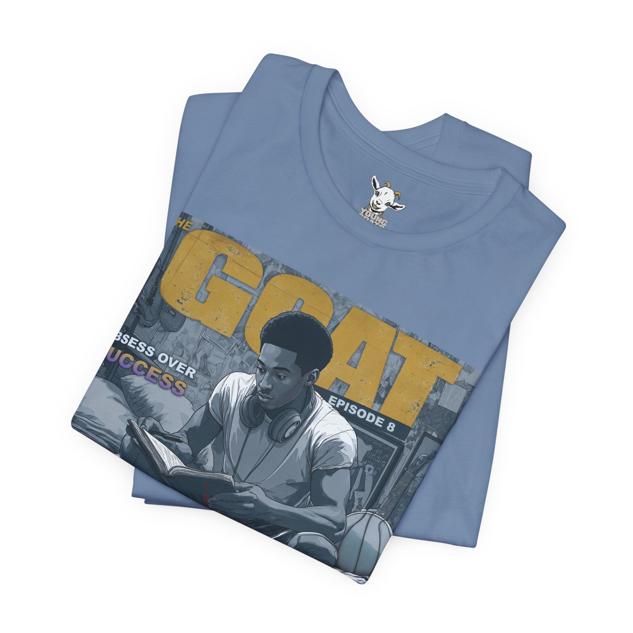 GOAT Magazine Graphic Tee — Vintage Hip-Hop Cover Design