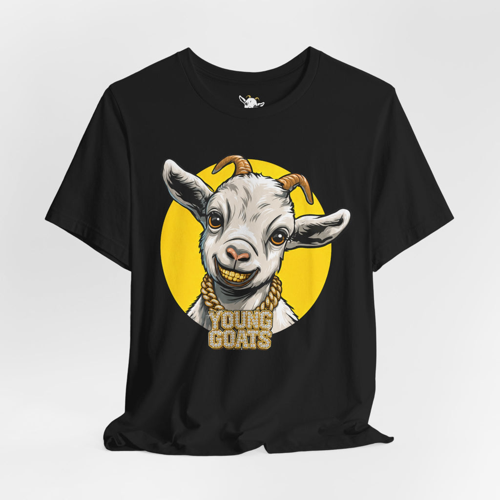 Young Goats Graphic Tee — Cute Goat Illustration T-Shirt