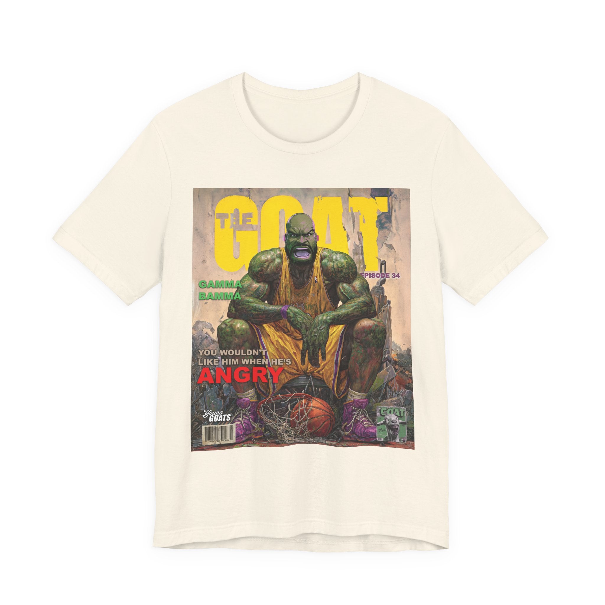 GOAT Comic Cover Tee — "You Wouldn't Like Me When I'm Angry" Graphic T-Shirt