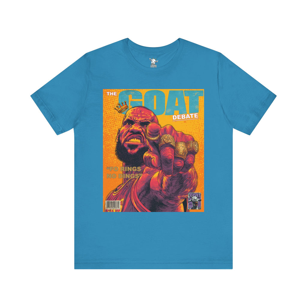 GOAT Debate Graphic Tee — Bold Sports Icon Magazine Cover Design