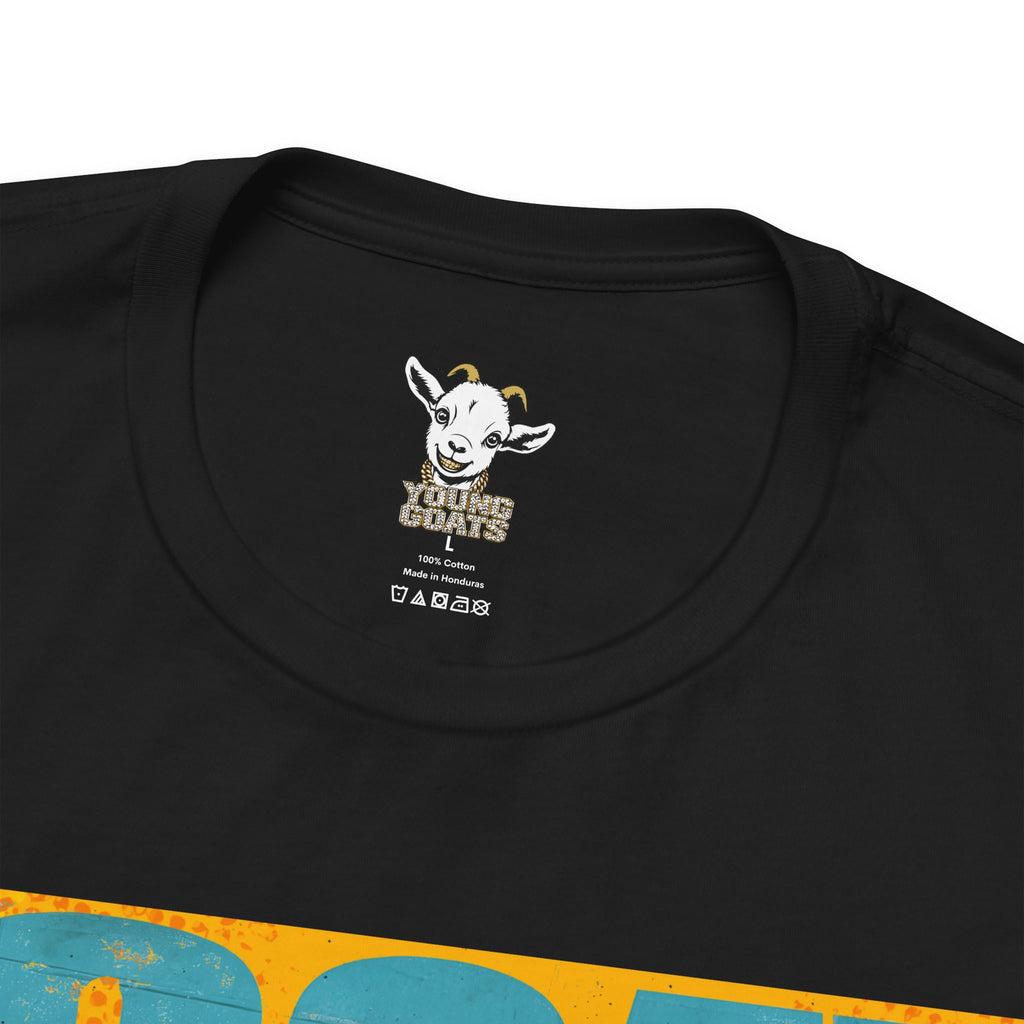 GOAT Debate Graphic Tee — Bold Sports Icon Magazine Cover Design